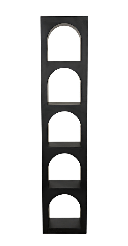 NOIR Aqueduct Bookcase C Black Metal