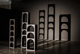 NOIR Aqueduct Bookcase C Black Metal