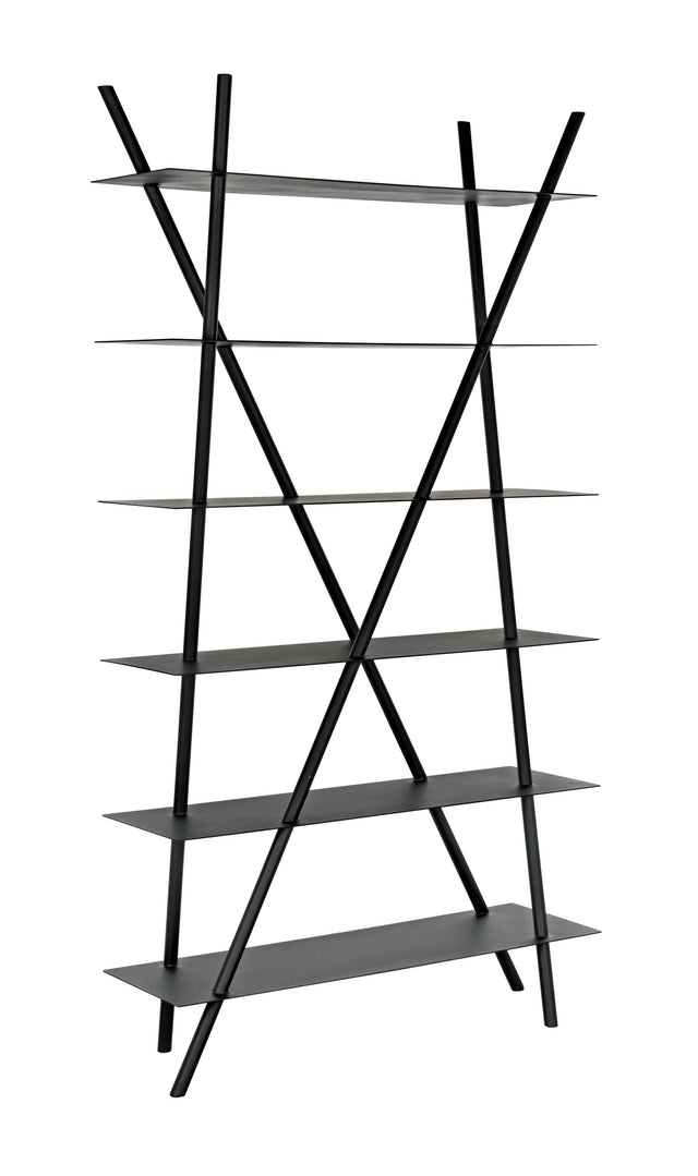 NOIR Siddhartha Bookcase Black Metal