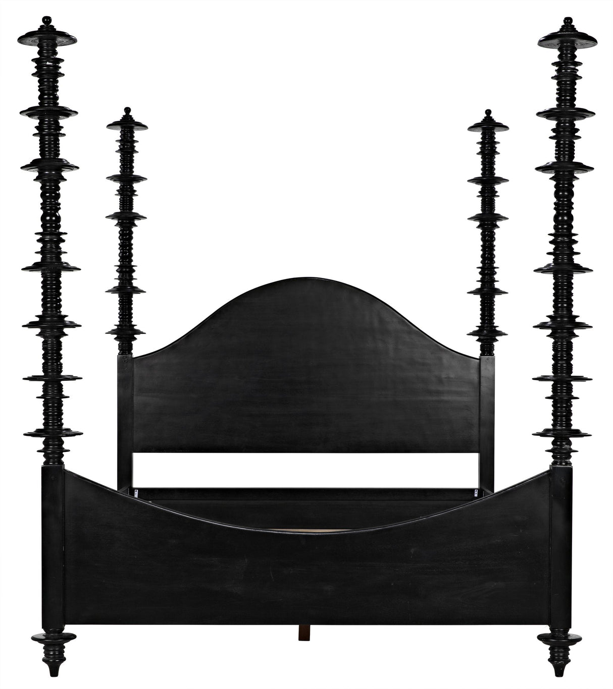 NOIR Ferret Bed Eastern King Hand Rubbed Black