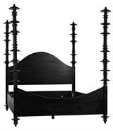 NOIR Ferret Bed Eastern King Hand Rubbed Black