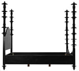 NOIR Ferret Bed Eastern King Hand Rubbed Black