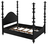 NOIR Ferret Bed Eastern King Hand Rubbed Black