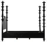 NOIR Ferret Bed Eastern King Hand Rubbed Black
