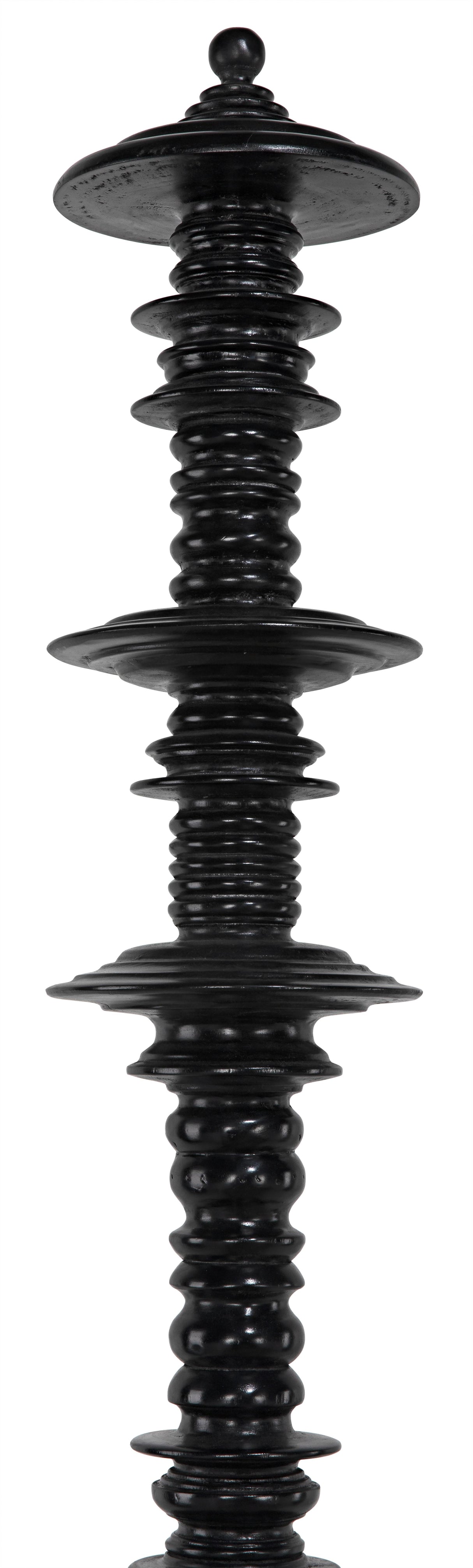 NOIR Ferret Bed Eastern King Hand Rubbed Black