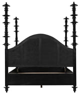 NOIR Ferret Bed Eastern King Hand Rubbed Black
