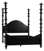 NOIR Ferret Bed Queen Hand Rubbed Black