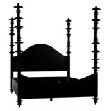 NOIR Ferret Bed Queen Hand Rubbed Black