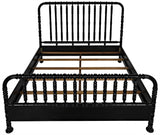 NOIR Bachelor Bed Eastern King Hand Rubbed Black