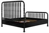 NOIR Bachelor Bed Eastern King Hand Rubbed Black