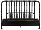 NOIR Bachelor Bed Eastern King Hand Rubbed Black