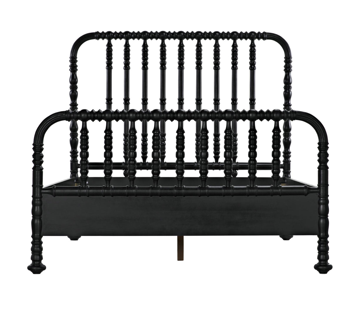 NOIR Bachelor Bed Queen Hand Rubbed Black