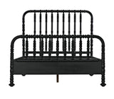 NOIR Bachelor Bed Queen Hand Rubbed Black