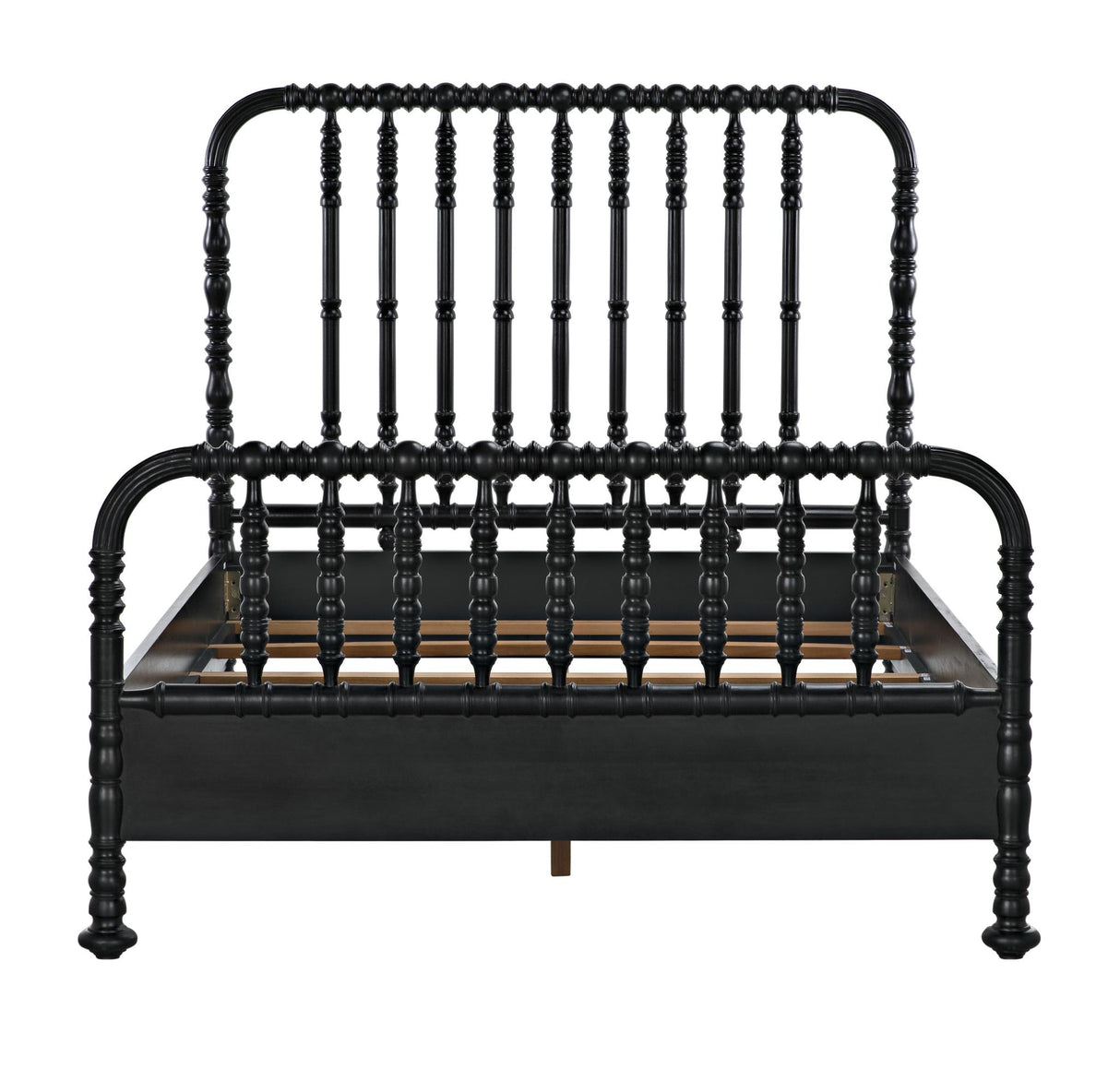 NOIR Bachelor Bed Queen Hand Rubbed Black