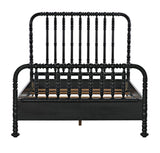 NOIR Bachelor Bed Queen Hand Rubbed Black