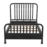 NOIR Bachelor Bed Queen Hand Rubbed Black