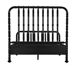 NOIR Bachelor Bed Queen Hand Rubbed Black