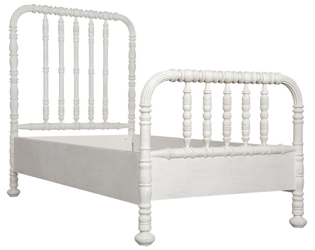 NOIR Bachelor Bed Queen White Wash
