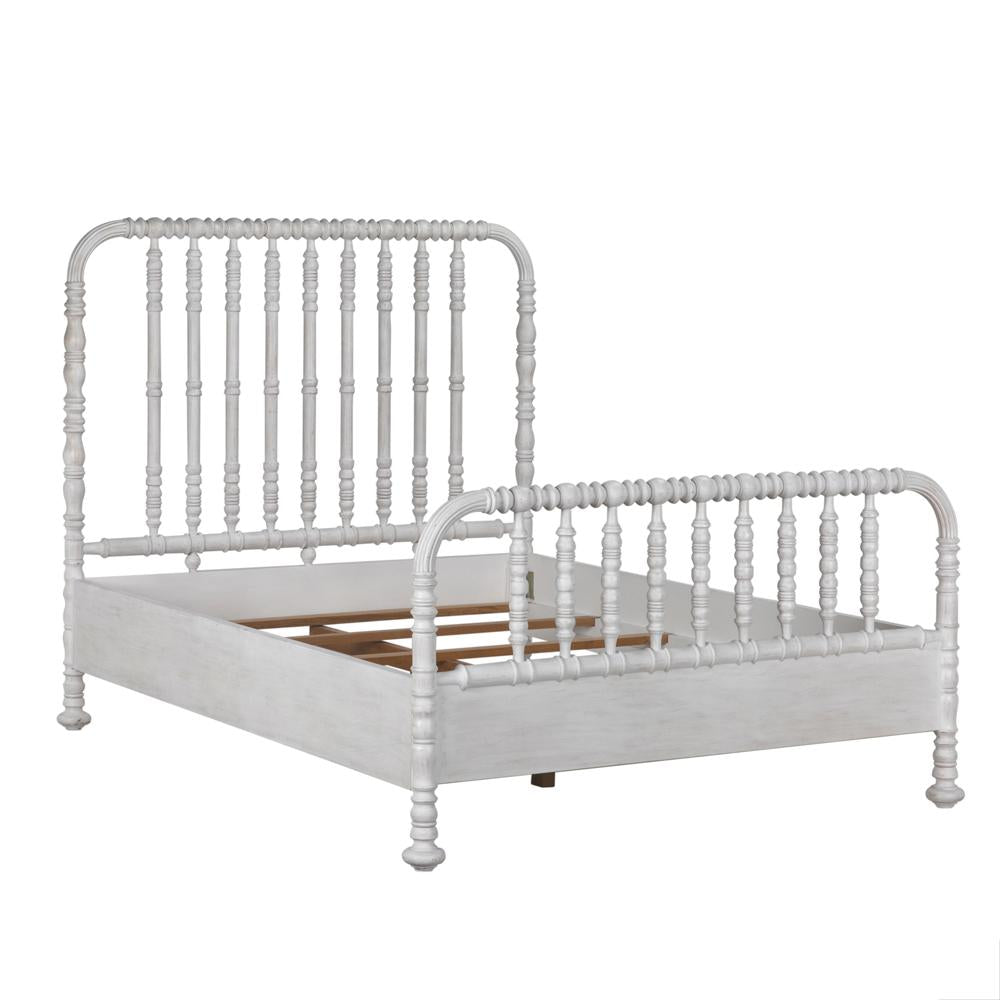 NOIR Bachelor Bed Queen White Wash