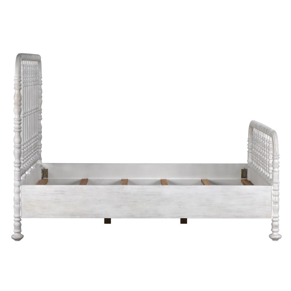 NOIR Bachelor Bed Queen White Wash