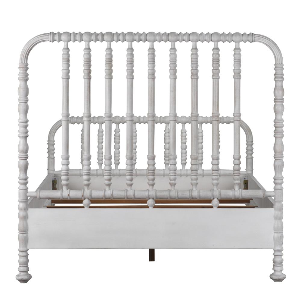 NOIR Bachelor Bed Queen White Wash