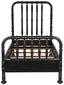 NOIR Bachelor Bed Twin Hand Rubbed Black
