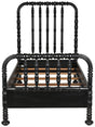 NOIR Bachelor Bed Twin Hand Rubbed Black