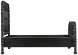 NOIR Bachelor Bed Twin Hand Rubbed Black