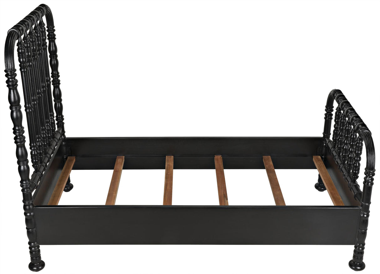 NOIR Bachelor Bed Twin Hand Rubbed Black