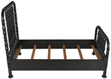 NOIR Bachelor Bed Twin Hand Rubbed Black