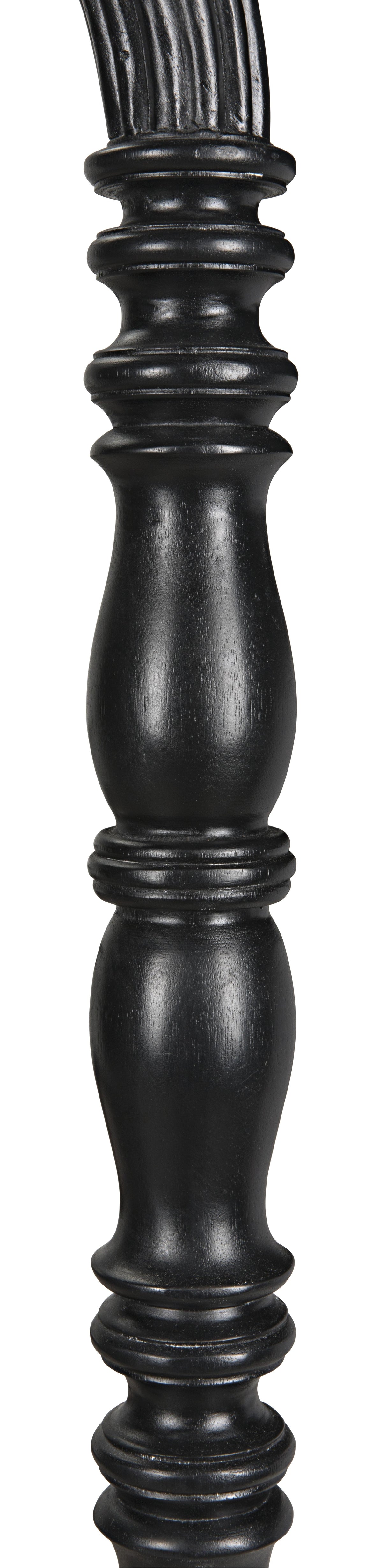 NOIR Bachelor Bed Twin Hand Rubbed Black