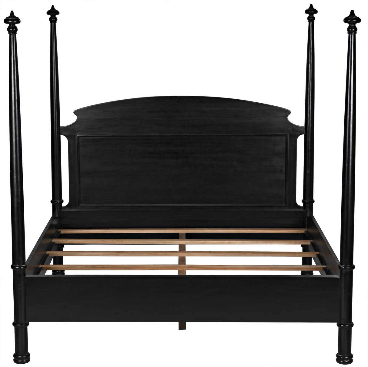 NOIR New Douglas Bed Eastern King Hand Rubbed Black