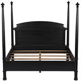 NOIR New Douglas Bed Eastern King Hand Rubbed Black