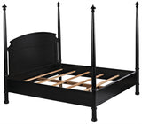 NOIR New Douglas Bed Eastern King Hand Rubbed Black