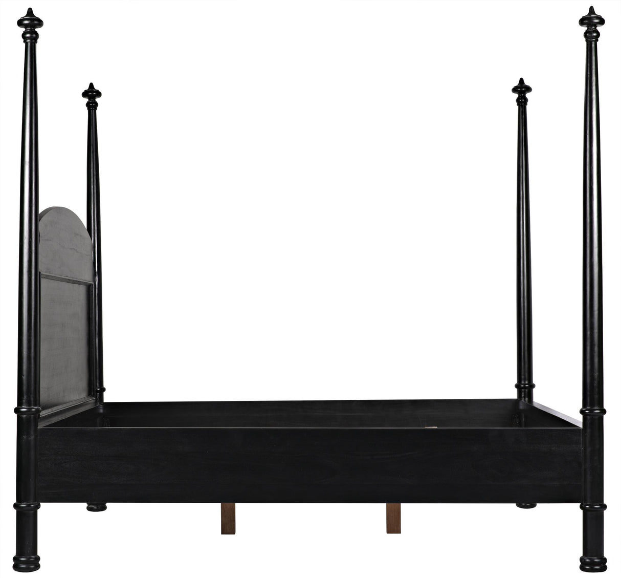 NOIR New Douglas Bed Eastern King Hand Rubbed Black