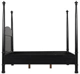 NOIR New Douglas Bed Eastern King Hand Rubbed Black