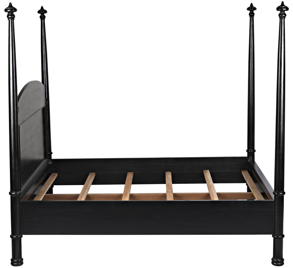 NOIR New Douglas Bed Eastern King Hand Rubbed Black