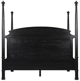 NOIR New Douglas Bed Eastern King Hand Rubbed Black