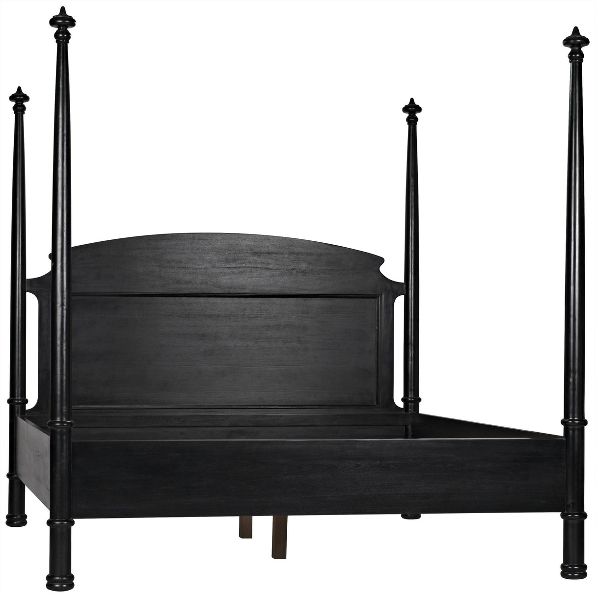 NOIR New Douglas Bed Eastern King Hand Rubbed Black