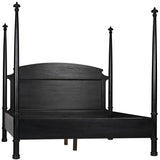 NOIR New Douglas Bed Eastern King Hand Rubbed Black