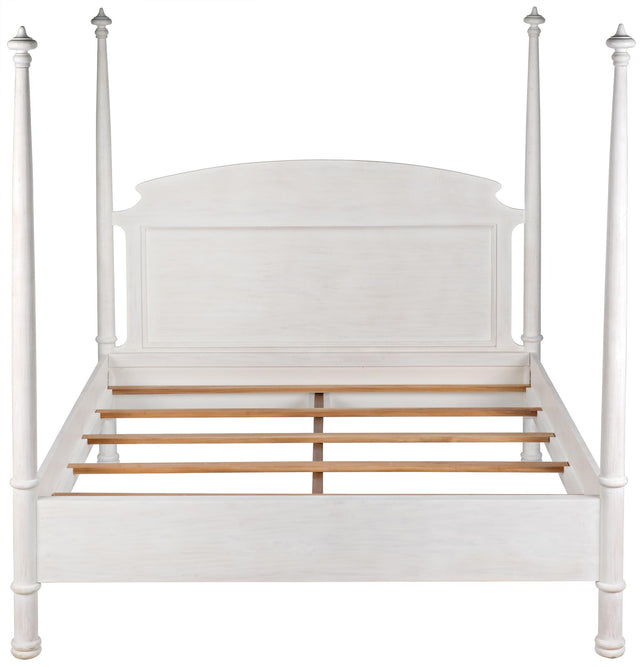 NOIR New Douglas Bed Eastern King White Wash