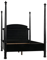 NOIR New Douglas Bed Queen Hand Rubbed Black