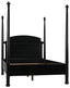 NOIR New Douglas Bed Queen Hand Rubbed Black