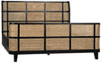 NOIR Porto Bed Eastern King Hand Rubbed Black
