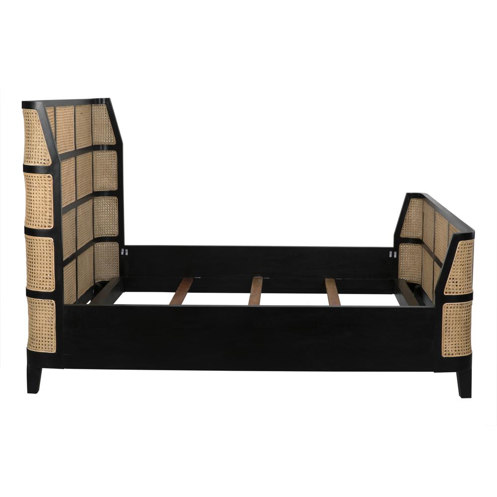 NOIR Porto Bed Eastern King Hand Rubbed Black