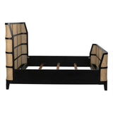 NOIR Porto Bed Eastern King Hand Rubbed Black