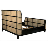 NOIR Porto Bed Eastern King Hand Rubbed Black