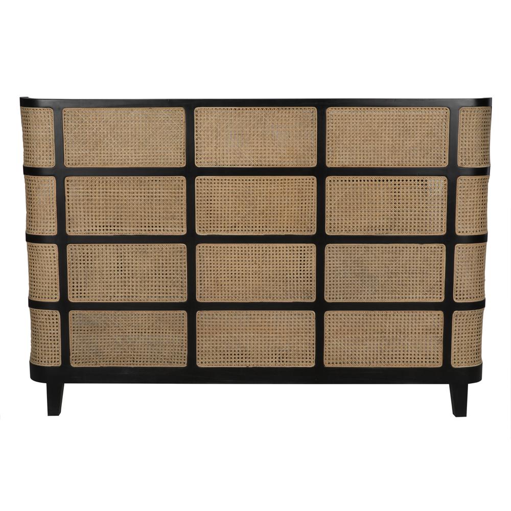 NOIR Porto Bed Eastern King Hand Rubbed Black