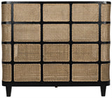 NOIR Porto Bed Queen Hand Rubbed Black