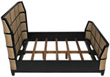 NOIR Porto Bed Queen Hand Rubbed Black